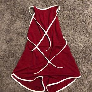 SHEIN Backless Romper